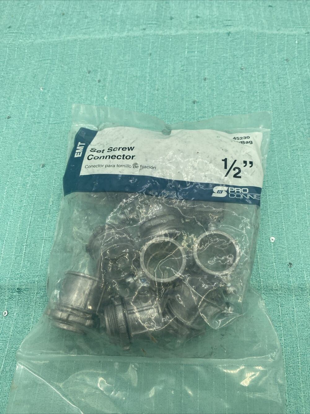 Sigma Electric 10-Pack 1/2-in EMT Set Screw Connector New In Package Sealed